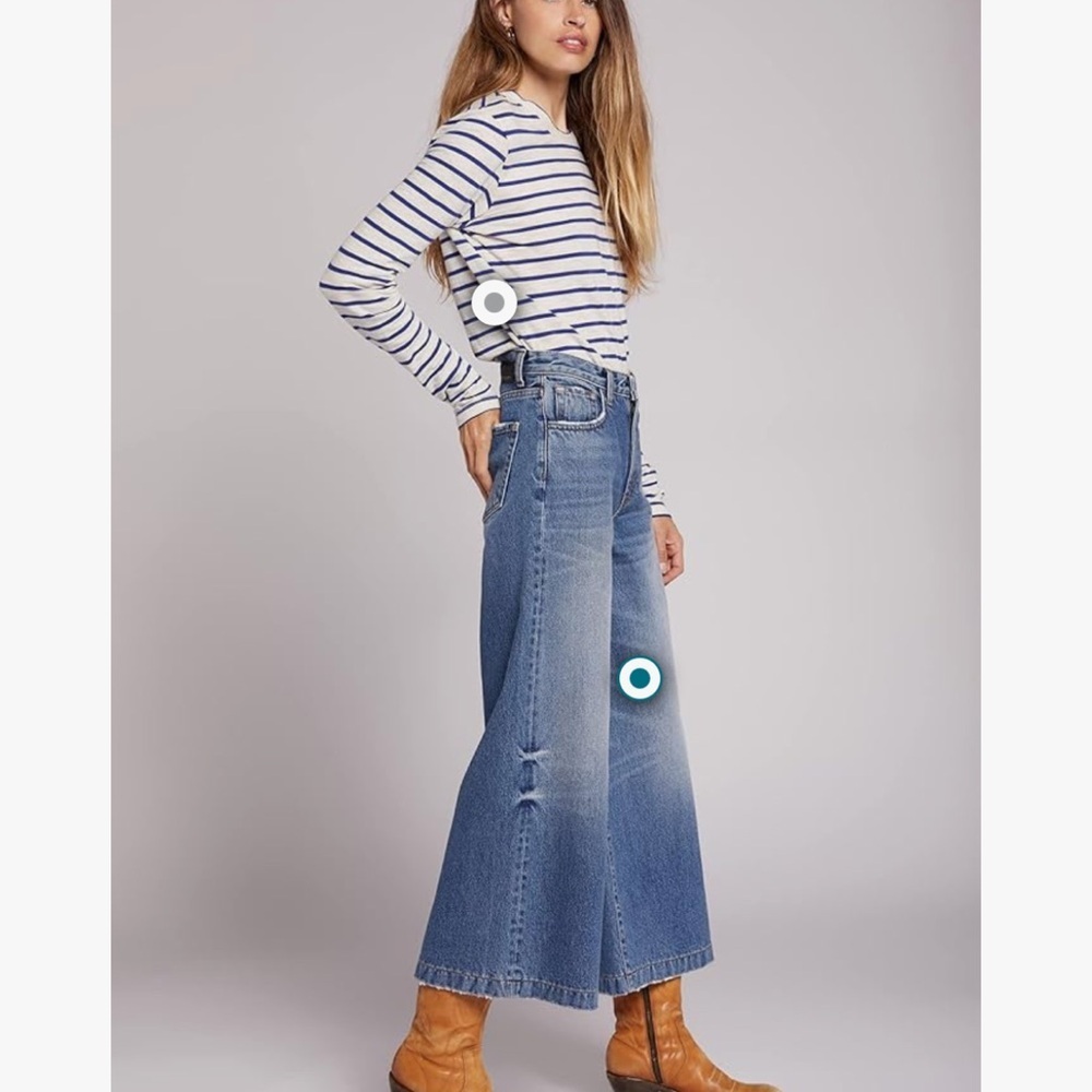 Women's CURRENT ELLIOT wide leg jeans size 27